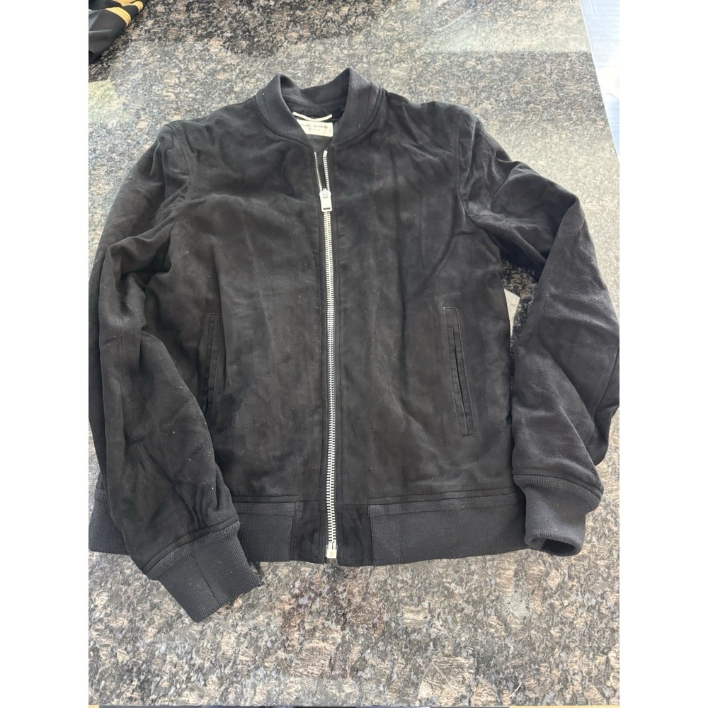 Saint Laurent SLP genuine lambskin plush leather jacket Size 50.‎